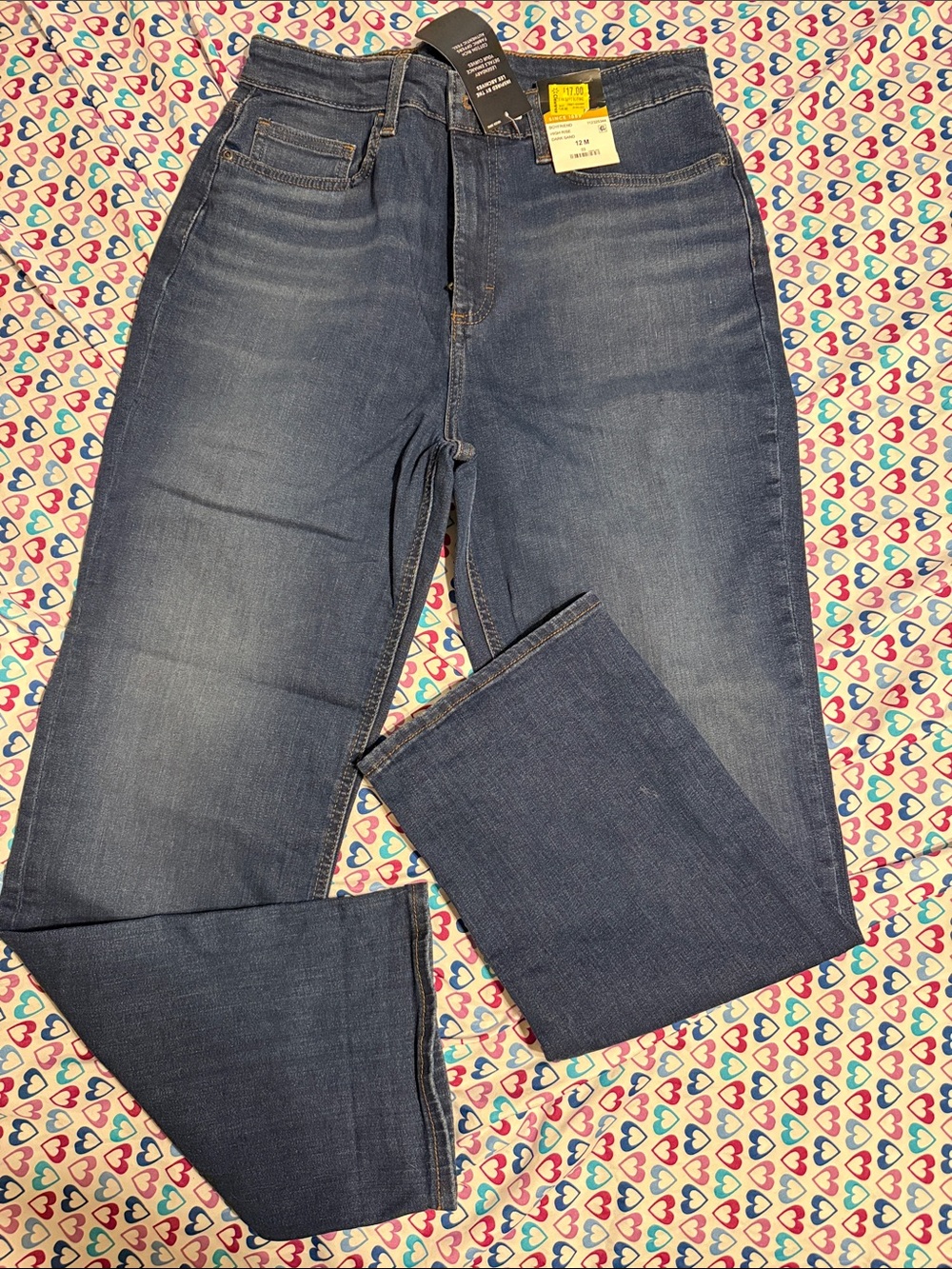 Lee Boyfriend Jeans in Medium Blue Wash